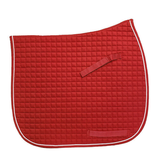 PRI Quilted Dressage Pad with Accent Cord and Rhinestone Trim Different Colors 