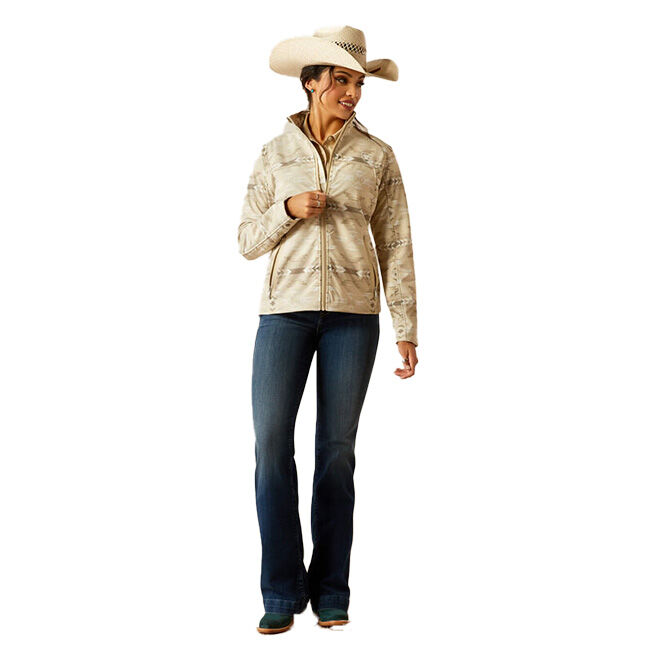 Ariat Women's New Team Softshell Print Jacket - Sandstone Southwest Print image number null