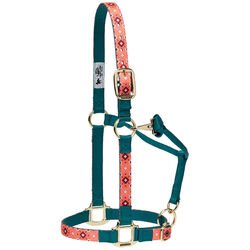 Weaver Equine Patterned Adjustable Halter - Mayan Coral