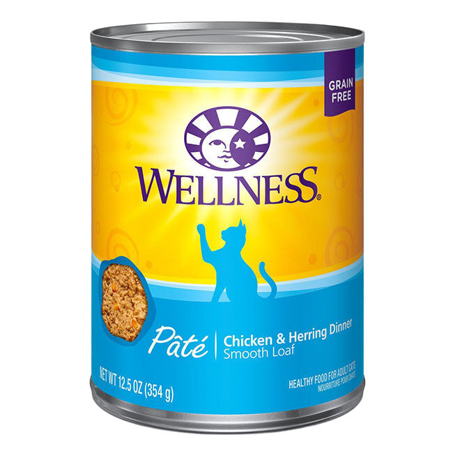 Wellness Chicken & Herring Pate Canned Cat Food image number null