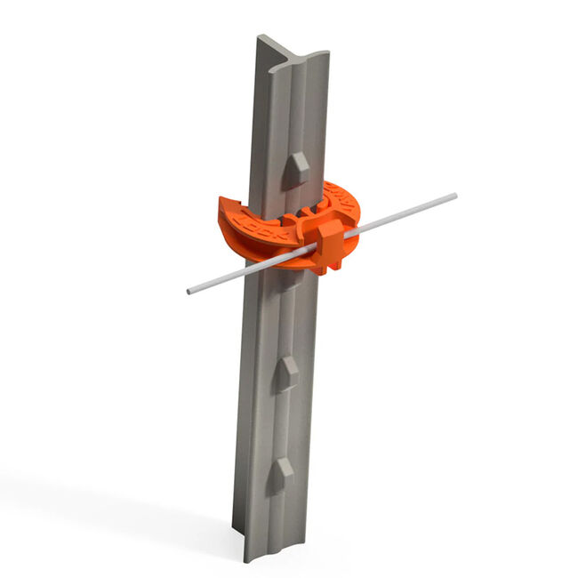 Dare LockJawz Electric Fence T-Post Insulators - Orange - 25-Pack image number null