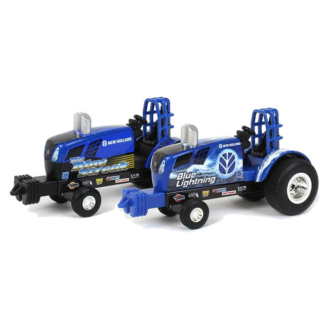 ERTL New Holland 1:64 Blue Lightning & Blue Streak Pulling Tractor Toy - Assorted Designs image number null