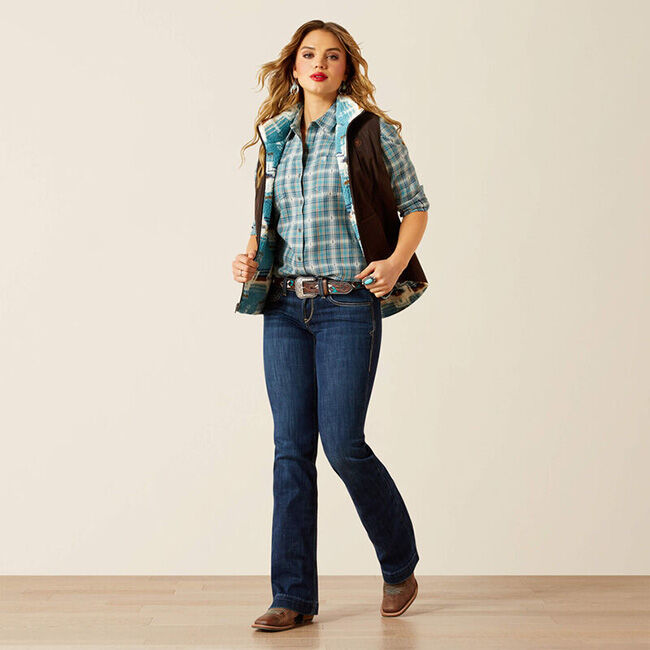 Ariat Women's Dilon 2.0 Reversible Insulated Vest - Mole image number null