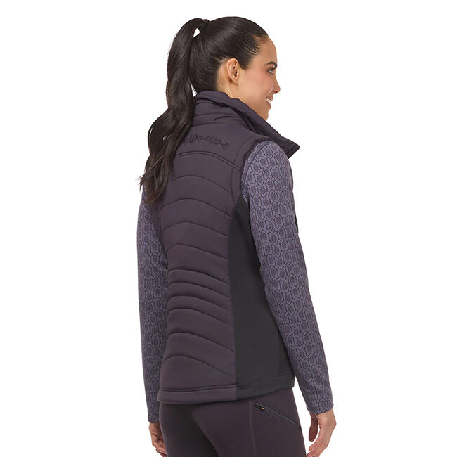 Kerrits Women's Counter Balance Quilted Riding Vest - Plum Noir image number null
