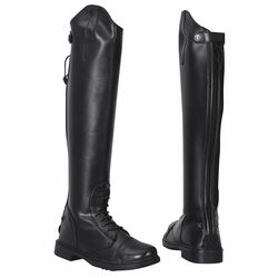TuffRider Women's Starter Back Zip Field Boots in Synthetic Leather - Black
