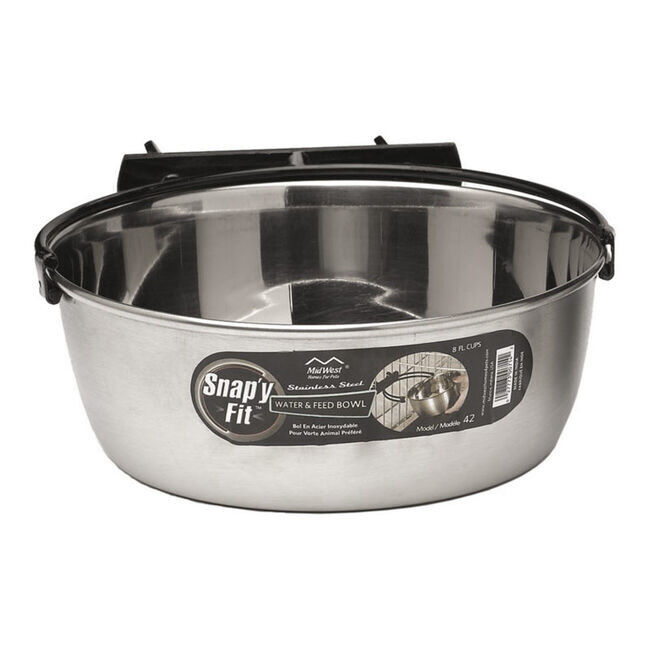 MidWest Homes for Pets Snap'y Fit Water & Food Bowl image number null