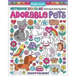 Notebook Doodles Adorable Pets: Coloring & Activity Book with 32 Dazzling Designs