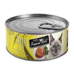 Fussie Cat Fine Dining Pate - Chicken with Lamb Entree in Gravy - 2.82 oz