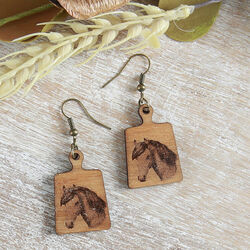 Willow & Birch Earrings - Horse Tag