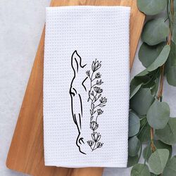Dark Horse Dream Designs Hand Towel - Floral Horse Head