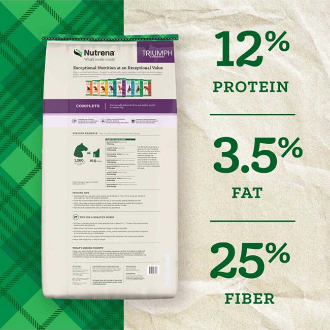 Nutrena Triumph Complete Horse Feed - 50 lb image number null