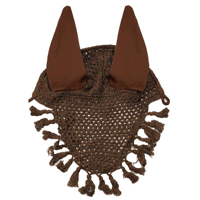 Horse Fare Crochet Ear Net with Tassels image number null