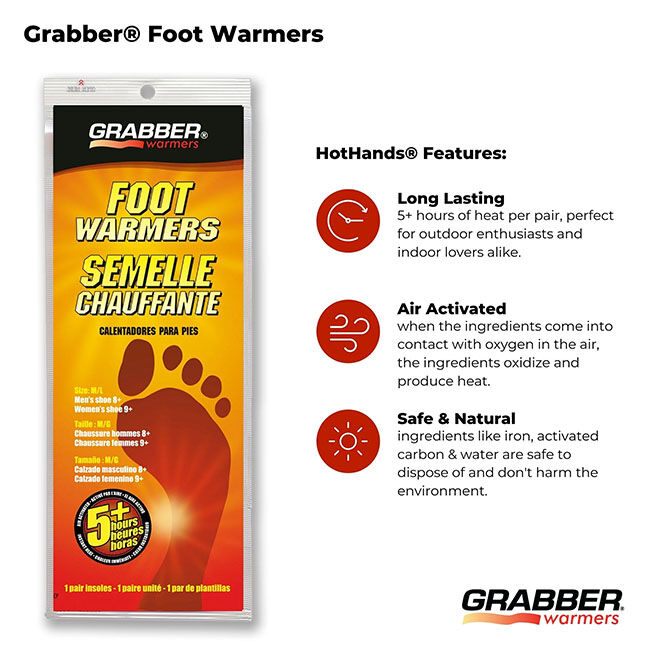 Grabber Warmers Foot Warmers - 5+ Hours - 2-Pack image number null