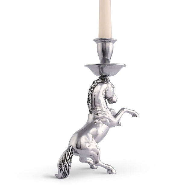 Arthur Court Candlestick - Rearing Horse image number null
