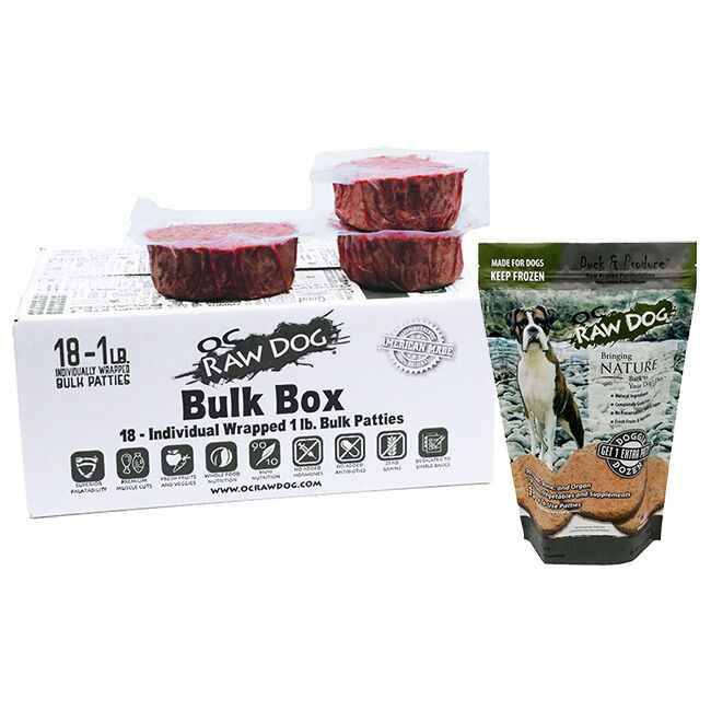 Frozen raw sale dog food patties