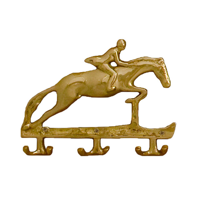 Horse Fare Brass Jumper Key Rack image number null