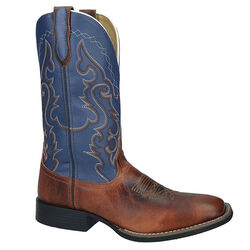 Smoky Mountain Boots Men's Houston Boot - Brown Wax/Blue