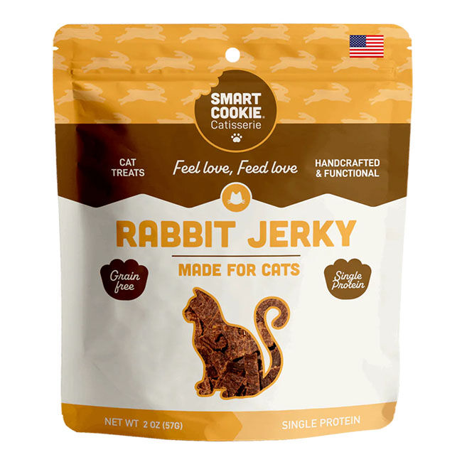 Smart Cookie Bakery Cat Treats - Rabbit Jerky - 2 oz image number null