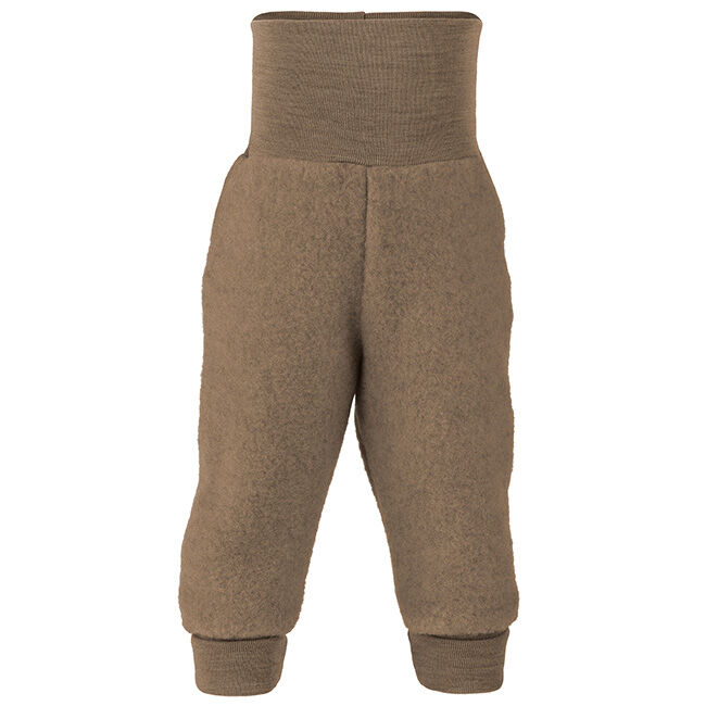 Engel Baby 100% Wool Fleece Pants - Walnut Melange image number null