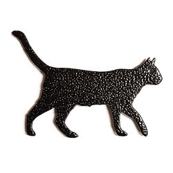 Metal Mazing Magnet - Handmade in NH - Cat Walking