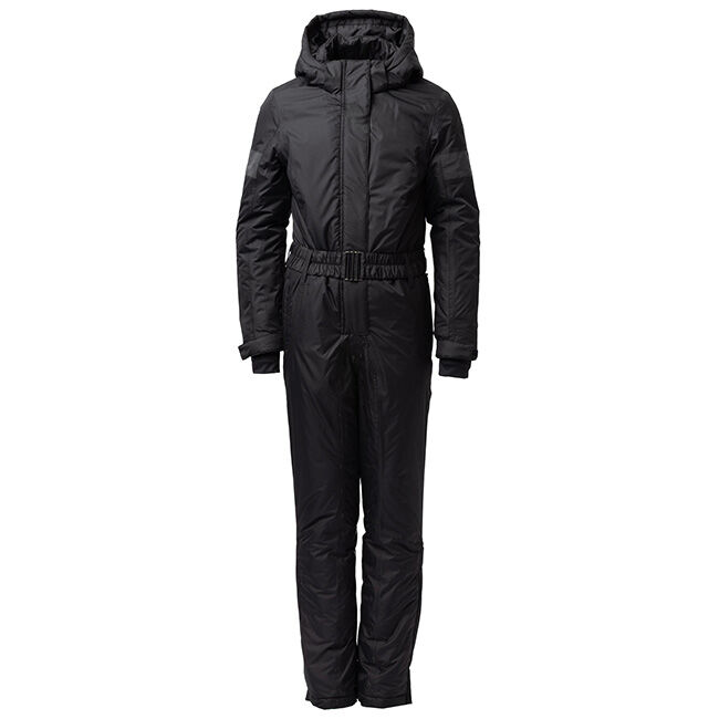 Horze Kids' Annica Waterproof Padded Full Grip Riding Overalls - Caviar image number null