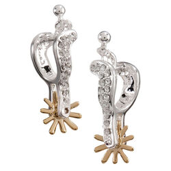 Montana Silversmiths Sparkling Spurs Drop Earrings