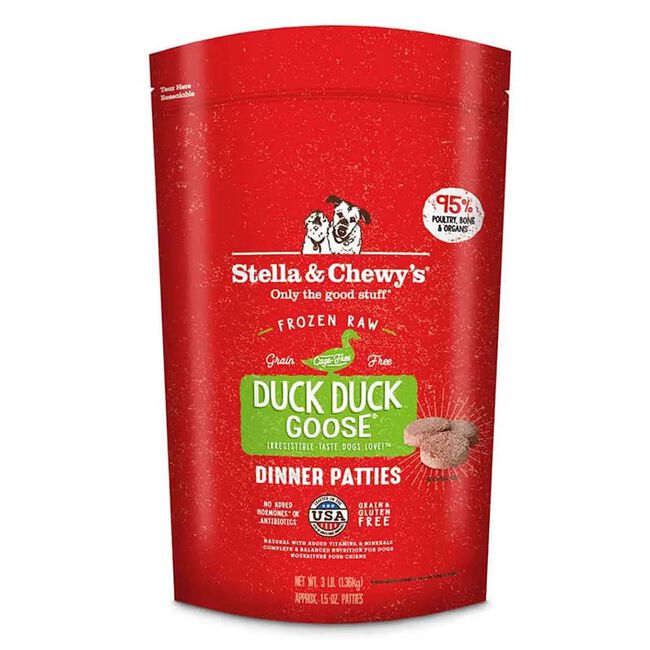 Stella & Chewy's Duck Duck Goose Frozen Raw Dinner Patties image number null