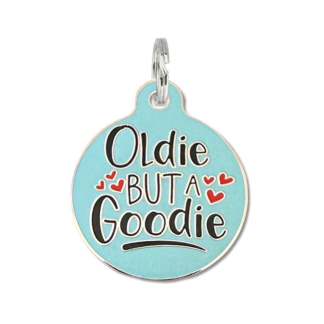 Bad Tags Dog ID Tag - Oldie but a Goodie - Blue image number null