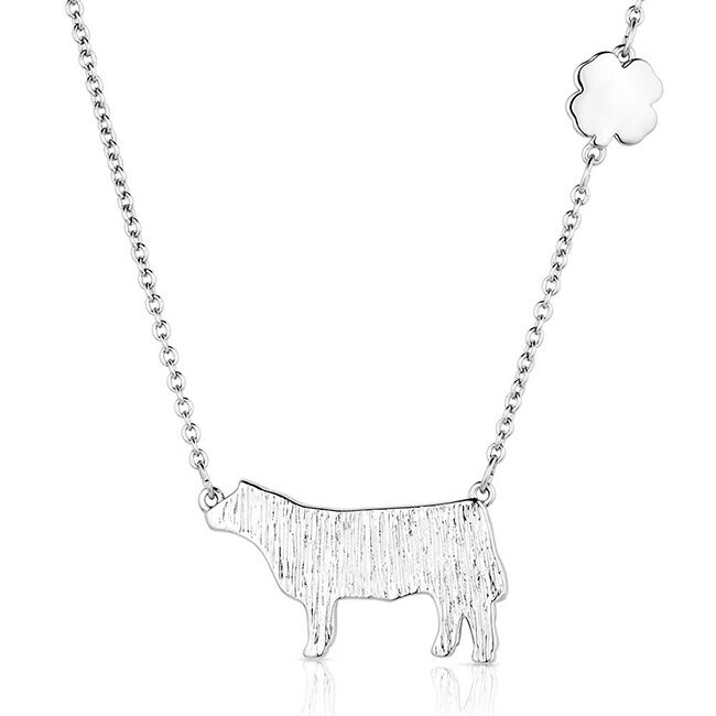 Montana Silversmiths 4-H Steer Showman Necklace image number null