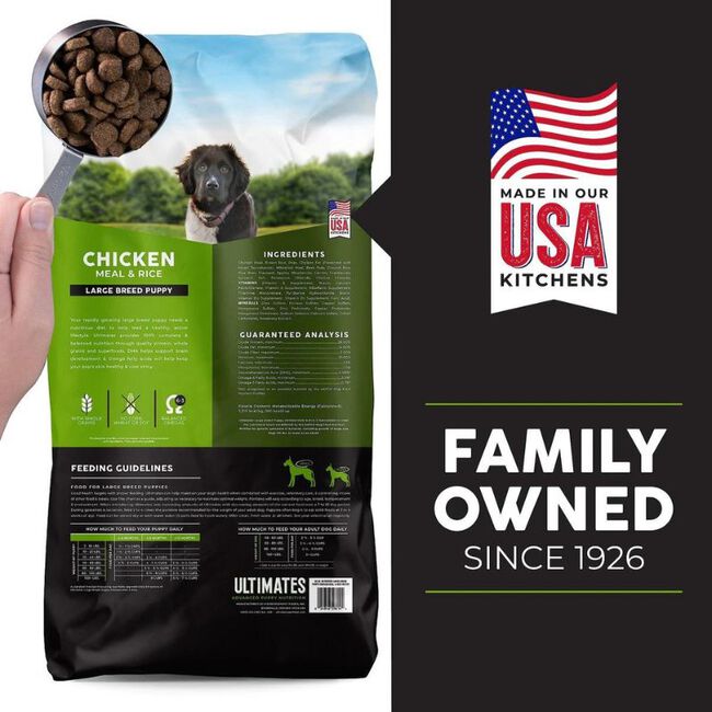 Ultimates Chicken Meal & Brown Rice Large Breed Puppy Dry Dog Food image number null