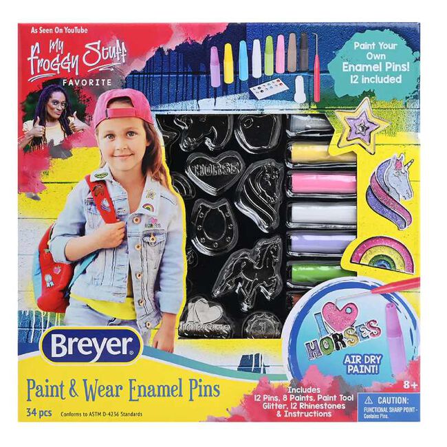 Breyer Horses Activity Paint & Wear Enamel Pins - Closeout image number null