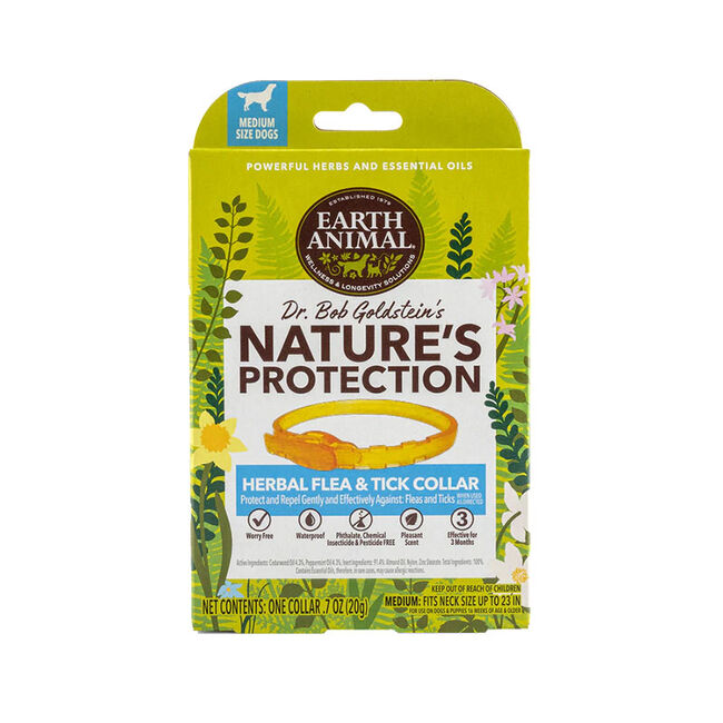 Earth Animal Nature's Protection Flea & Tick Herbal Collar for Dogs image number null