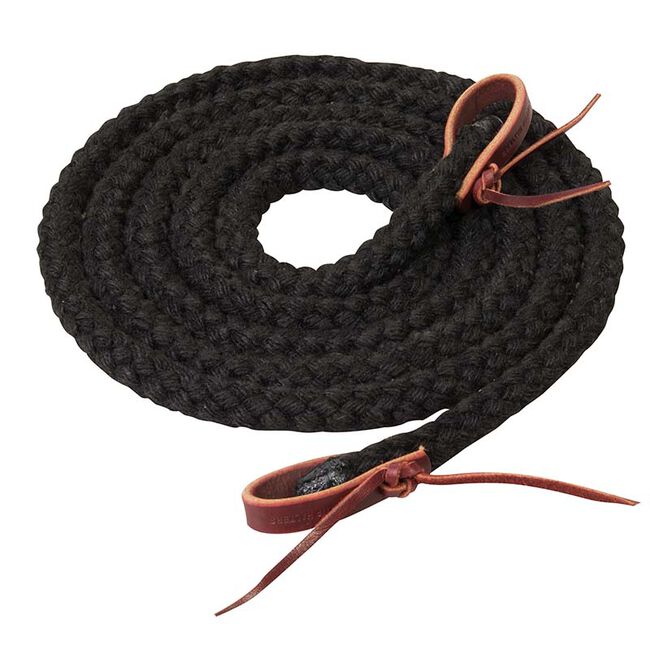Weaver Equine Silvertip Hollow Braid Trail Reins image number null