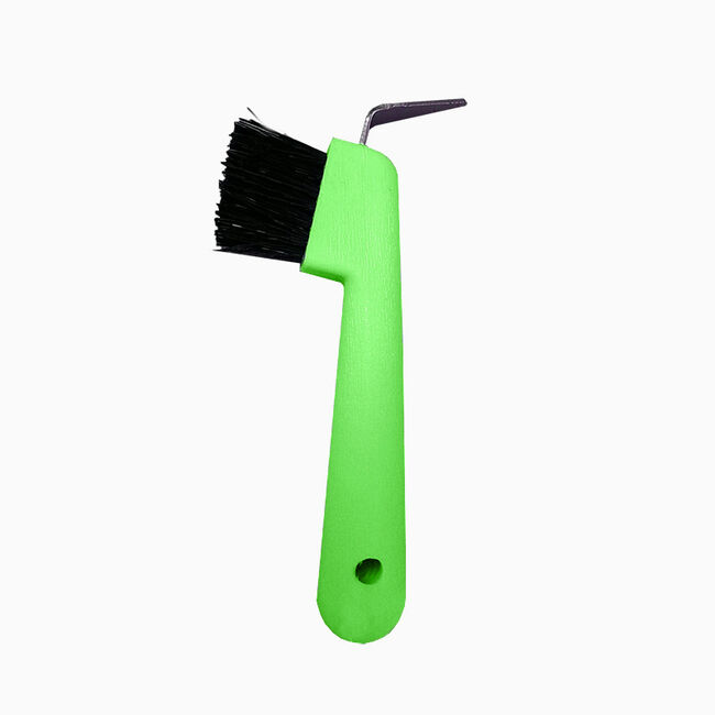 Roma Deluxe Hoof Pick w/Brush - Green image number null