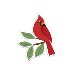 R. Nichols Cardinal Sticker