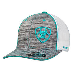 Ariat Men's Shield Cap - Heather Turquoise