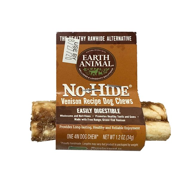 Earth Animal No-Hide Venison Dog Treats - 4" image number null