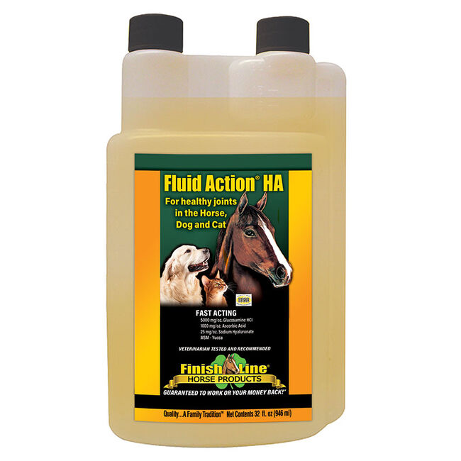 Finish Line Fluid Action HA Liquid - Joint Supplement for Horses, Dogs, and Cats image number null
