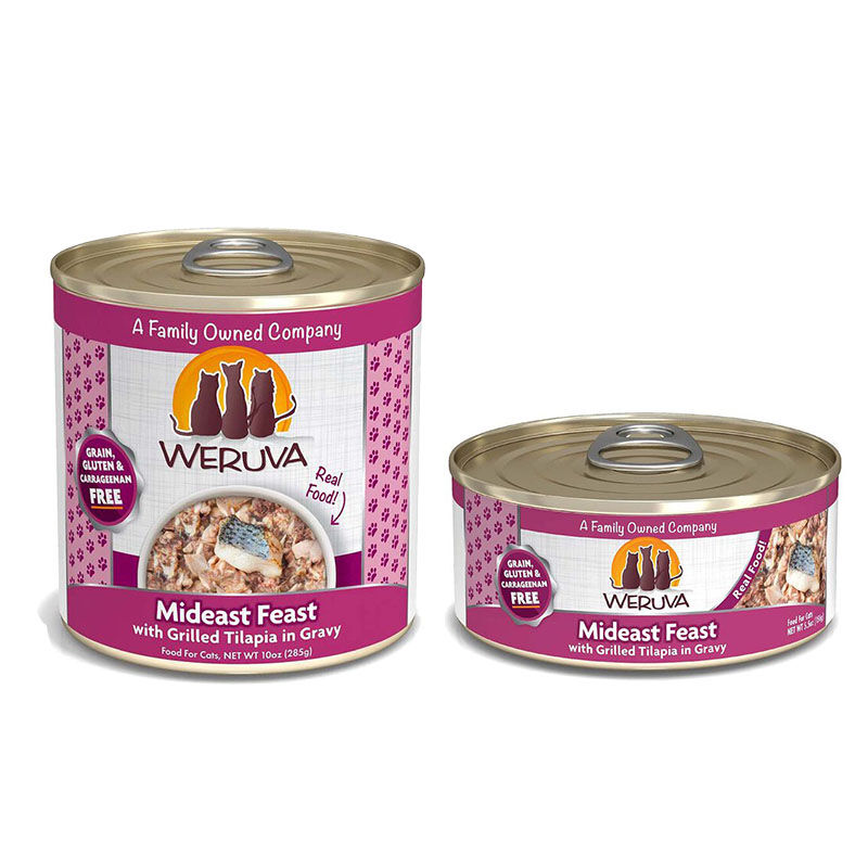 Weruva Cat Mideast Feast with Grilled Tilapia in Gravy The