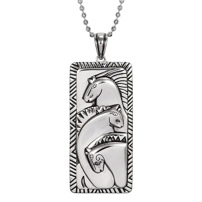 Laurel Burch Studios Necklace - Mystic Horses image number null