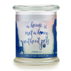 Pet House Candle Jar - Jasmine Lily