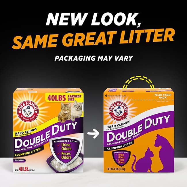 Arm & Hammer Double Duty Advanced Odor Control Clumping Cat Litter - 40 lb image number null