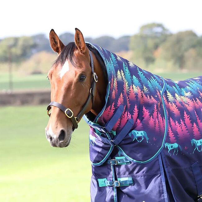 Shires Tempest Original Lite Neck Cover - Navy Forest image number null