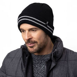 Heat Holders Men's Worxx Roll-Up Hat - Black