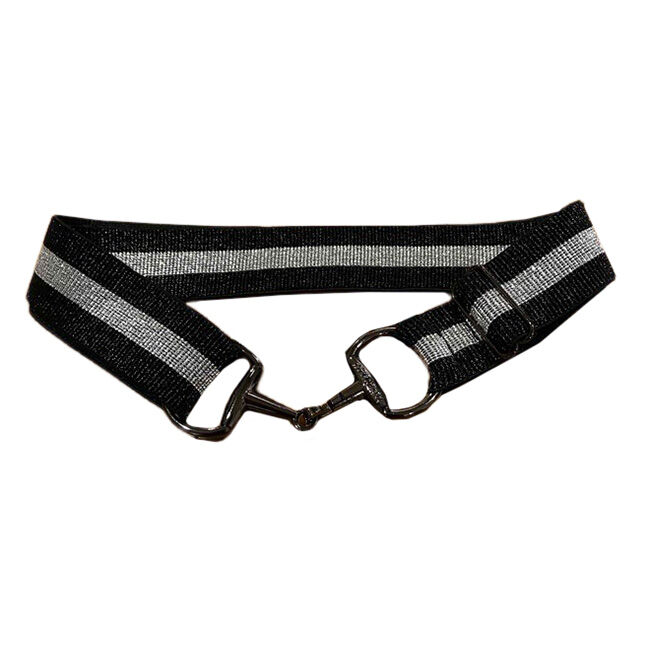 Anademi Stretch Belt with Black Bit Buckle - Shimmers image number null