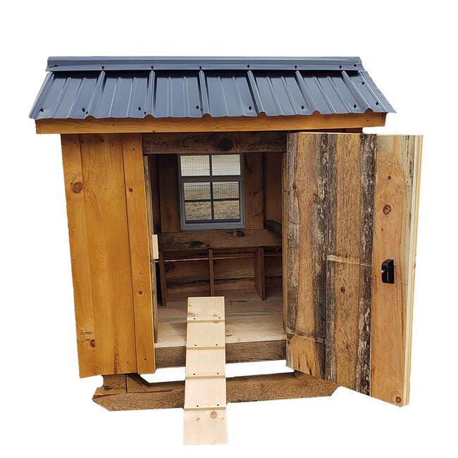 NV Farms 3' x 5' Chicken Coop with Black Metal Roof image number null