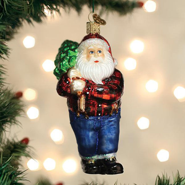 Old World Christmas Ornament - Lumberjack Santa image number null