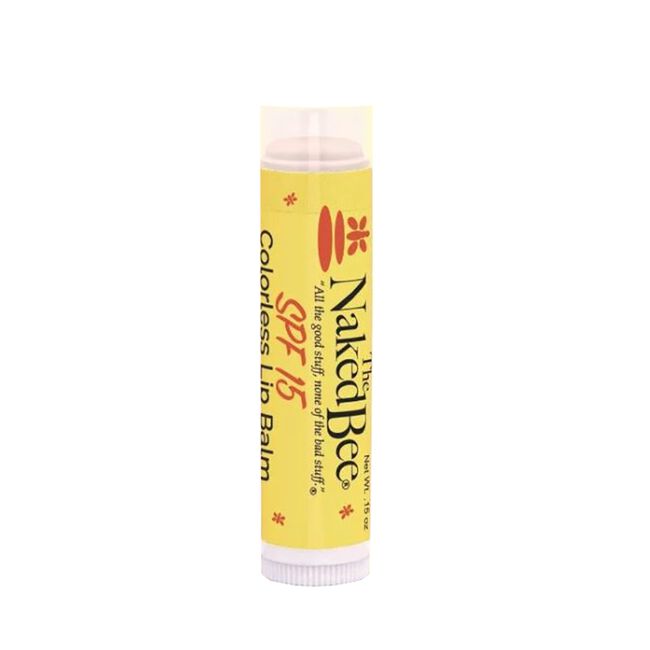 Naked Bee SPF 15 Tinted Lip Balm - Orange Blossom Colorless image number null