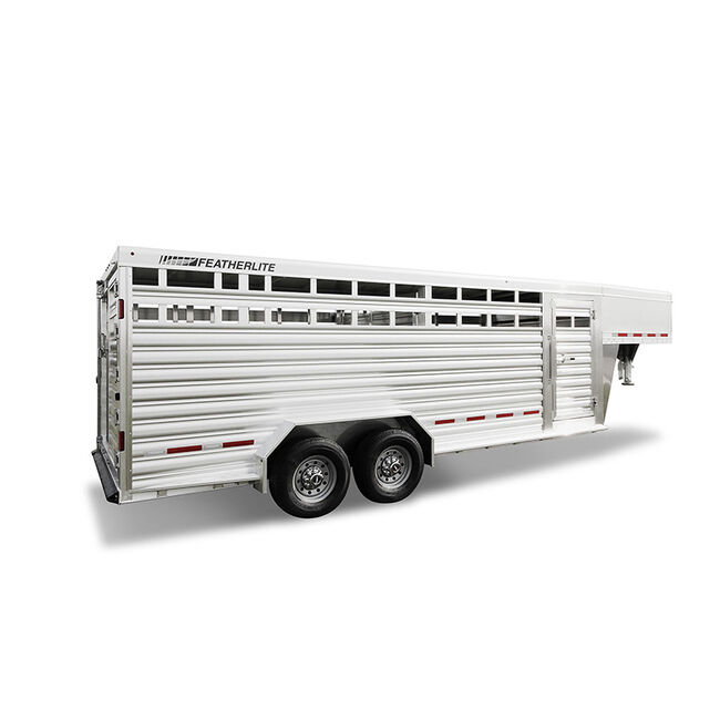 Featherlite 2022 8127 20' Gooseneck Livestock Trailer image number null