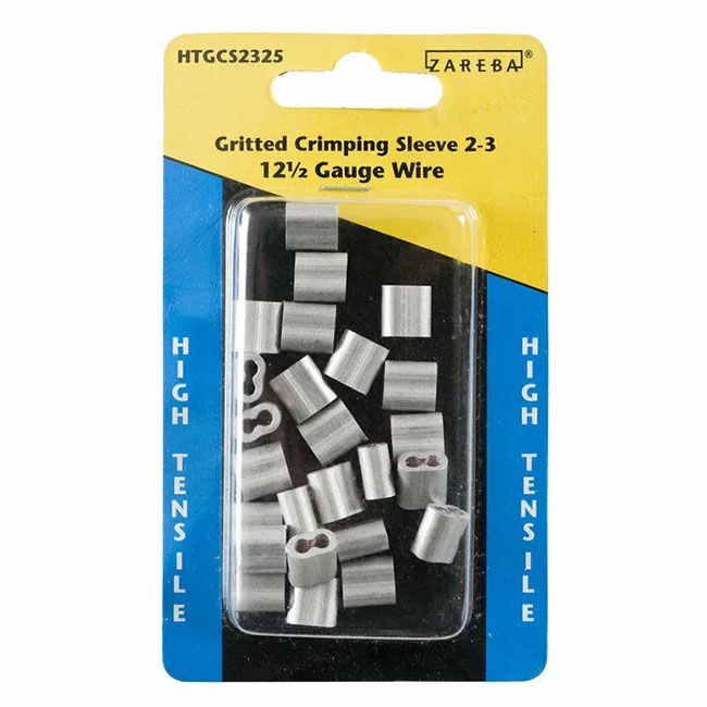 Zareba Gritted Crimping Sleeves 2-3 - 25-Pack image number null